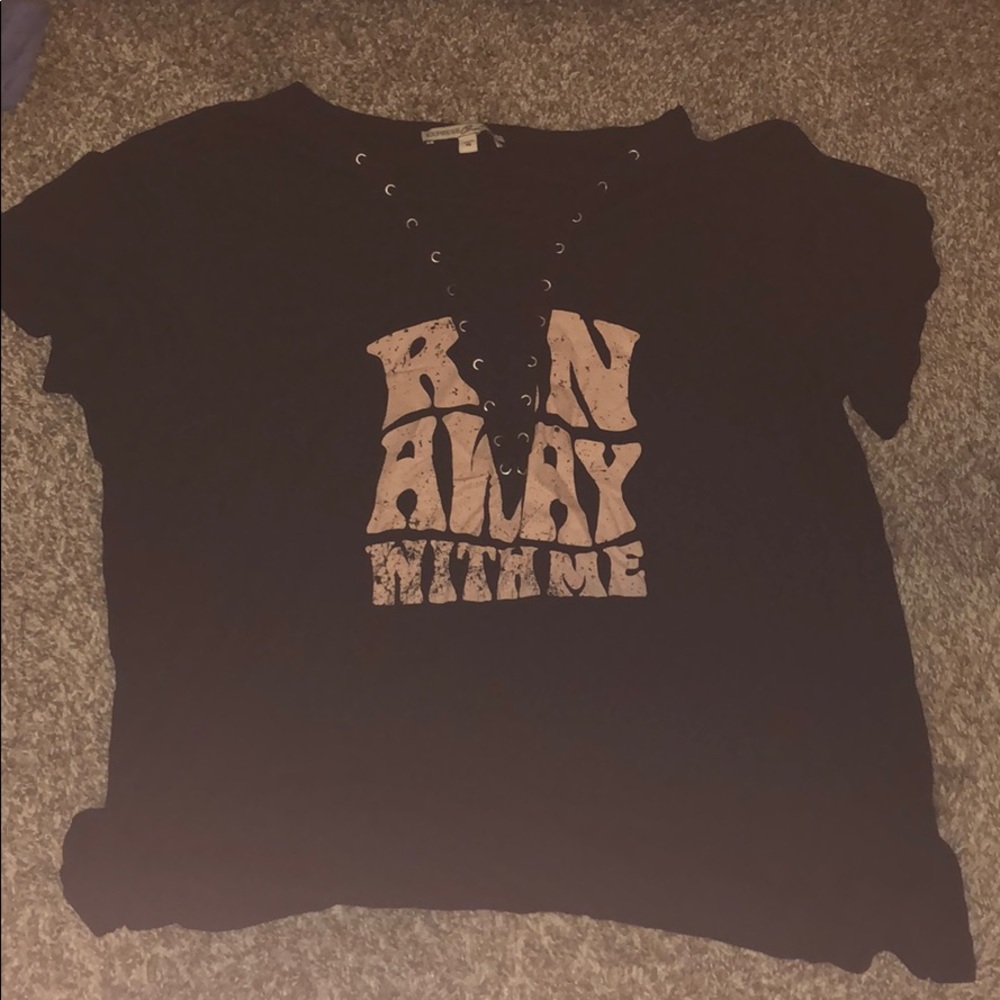 Laced up shirt